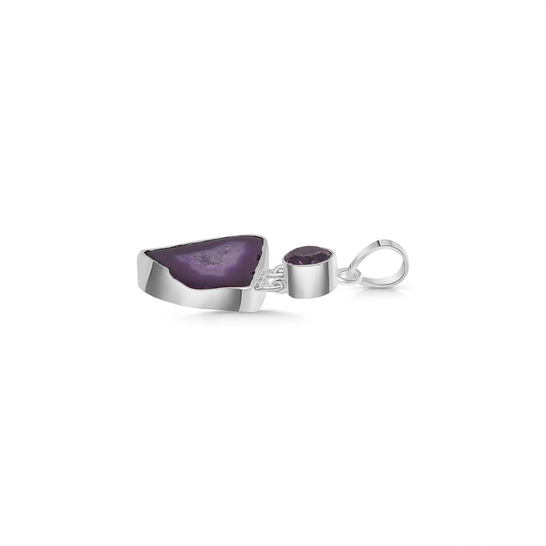 Purple Agate Pendant-(APU-P-19.)